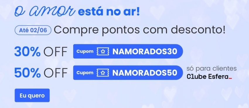 Esfera vende pontos com até 50% de desconto