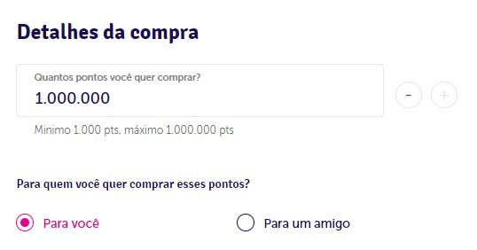 Compre pontos Livelo com até 50% de desconto
