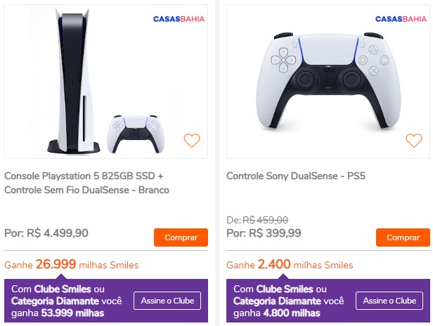 Smiles e Casas Bahia com até 12 milhas por real na categoria Games