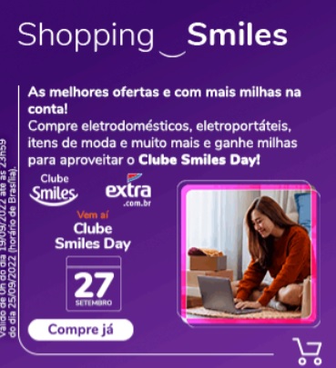 Smiles e Extra oferecem até 10 milhas por real em compras