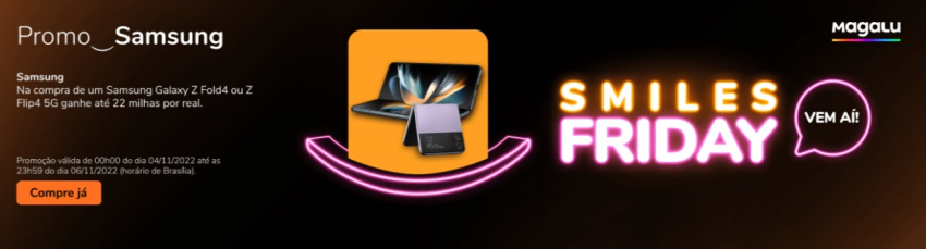 Smiles e Magazine Luiza oferecem até 22 milhas por real em compras