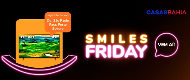 Smiles e Casas Bahia oferecem até 8 milhas por real em compras