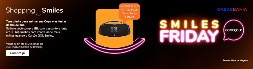 Smiles e Casas Bahia oferecem até 12 milhas por real em compras