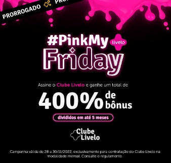 Promoção prorrogada: Clube Livelo com 400% de bônus para novas adesões