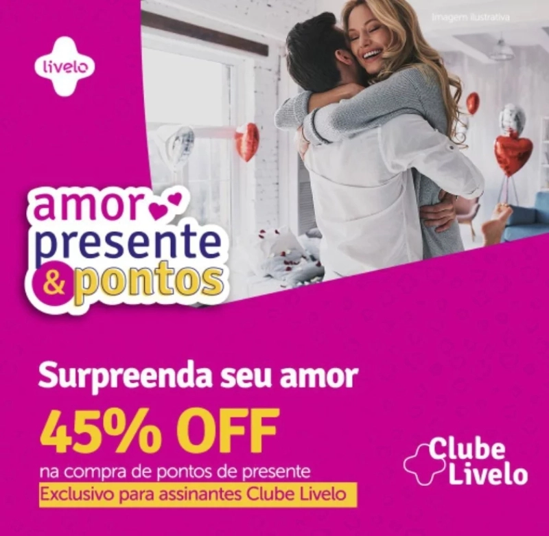 Livelo oferece até 45% de desconto na compra de pontos Livelo oferece até 45% de desconto na compra de pontos
