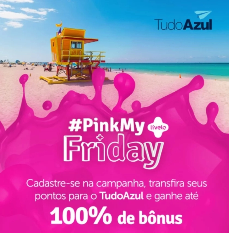 Até 120% de bônus transferindo pontos Livelo para TudoAzul