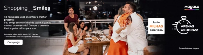 Smiles oferece até 12 milhas por real em parceiros