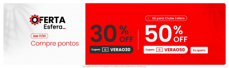 Compre pontos Esfera com até 50% de desconto