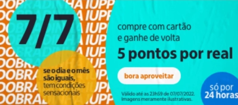 Dobradinha Iupp dá até 5 pontos por real