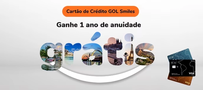 Cartão GOL Smiles com 20 Mil Milhas e Anuidade Grátis!