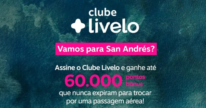 Ganhe até 60.000 Pontos Bônus e Voe para San Andrés na Colômbia