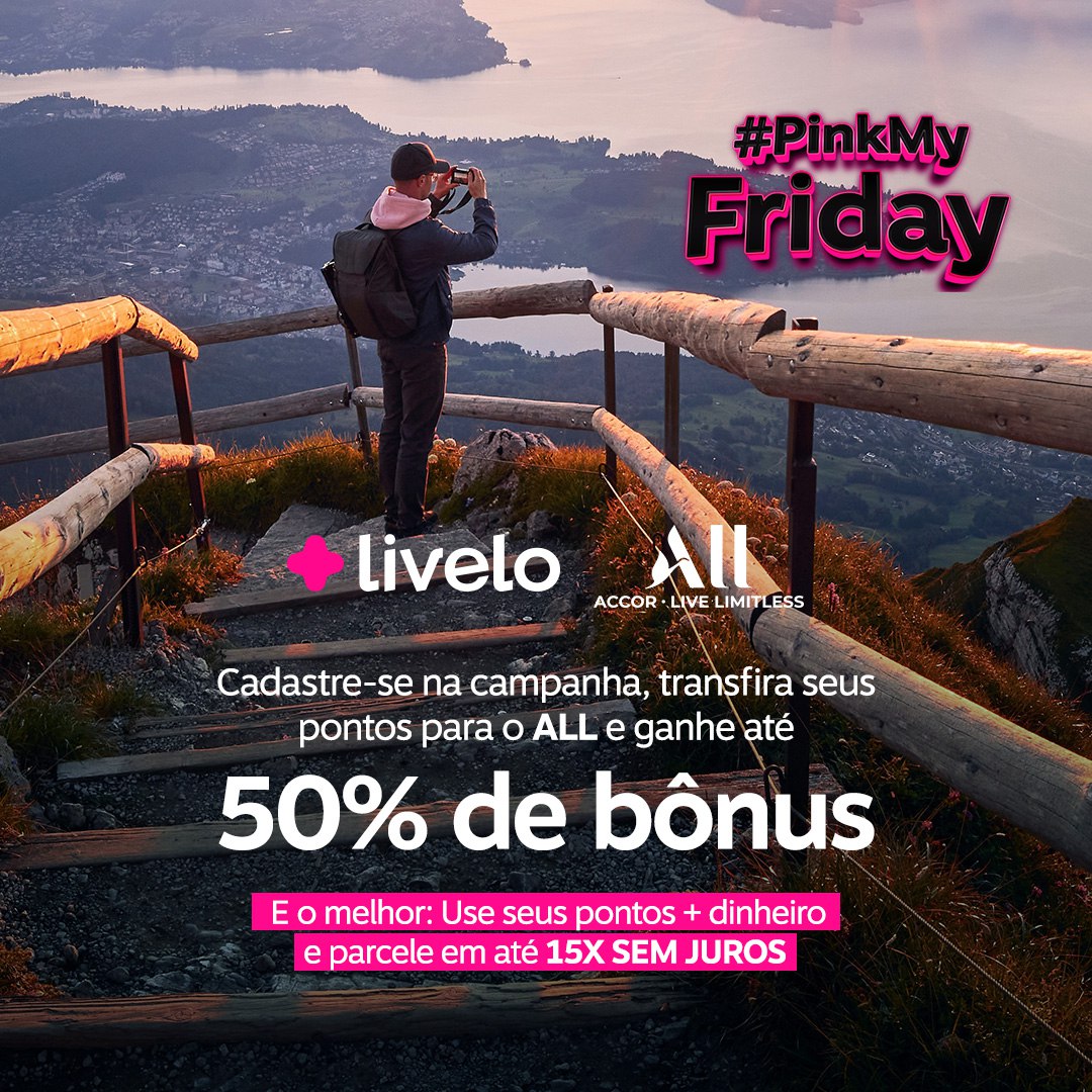 

Transferência de Pontos Livelo para o ALL Accor: Ganhe até 35% de Bônus e 10-15% de Volta!