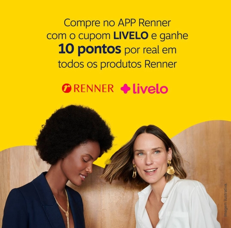 Livelo e Renner 10 pontos por real gastos Livelo e Renner 10 pontos por real gastos
