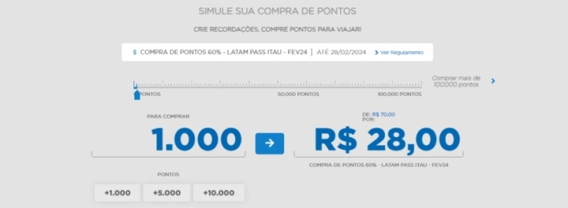 Latam Pass vende pontos com até 60% de desconto Latam Pass vende pontos com até 60% de desconto