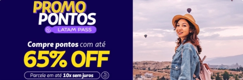 Desconto de até 65%: Compre pontos LATAM Pass agora! Desconto de até 65%: Compre pontos LATAM Pass agora!