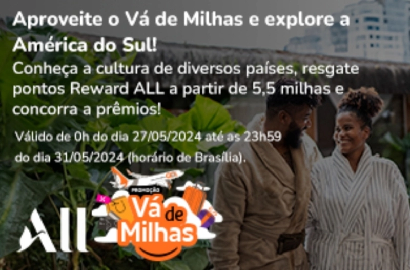 Ganhe até 20% de Bônus ao Transferir Milhas Smiles para ALL