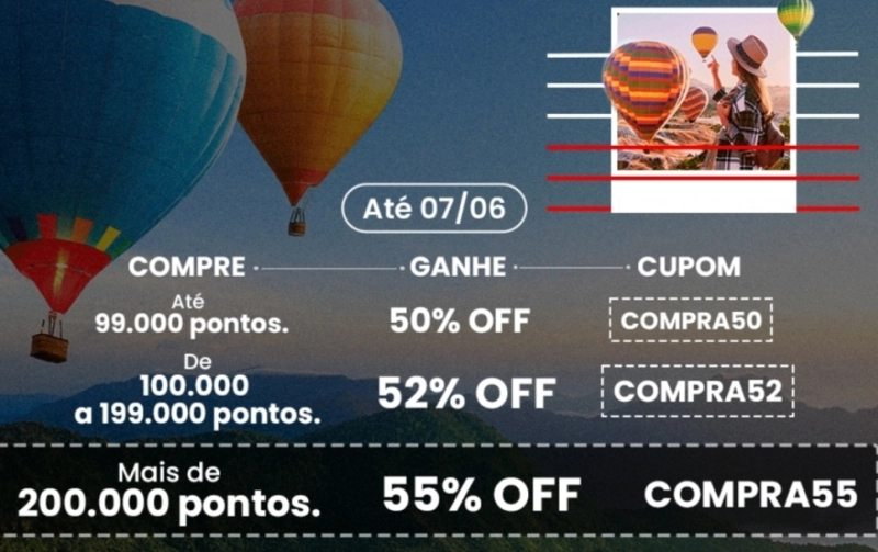 Esfera: 55% Off na Compra de Pontos! Esfera: 55% Off na Compra de Pontos!