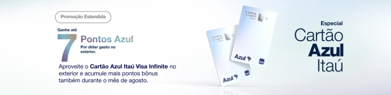 Acumule 7 Pontos por Dólar com o Cartão Azul Visa Infinite Acumule 7 Pontos por Dólar com o Cartão Azul Visa Infinite