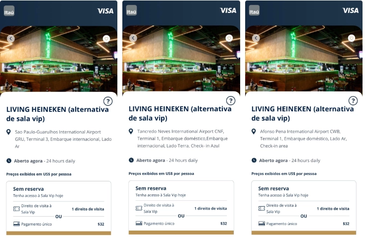 Coma e Beba Grátis nos Bares Heineken com Cartão Visa Coma e Beba Grátis nos Bares Heineken com Cartão Visa