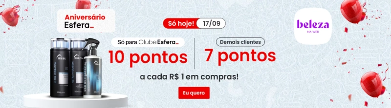 Ganhe Até 10 Pontos por Real Gasto na Beleza na Web Hoje!