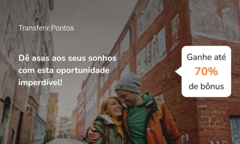 Ganhe Até 70% de Bônus na Transferência para a Smiles