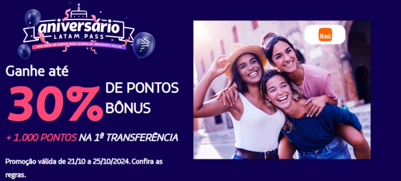 Transfira Pontos Itaú e Credicard e Ganhe Até 30% de Bônus