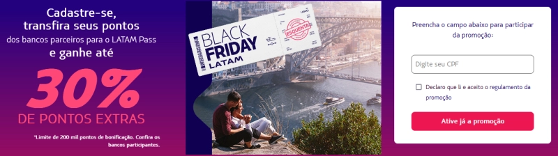 30% de Bônus nas Transferências de Pontos para LATAM Pass 30% de Bônus nas Transferências de Pontos para LATAM Pass