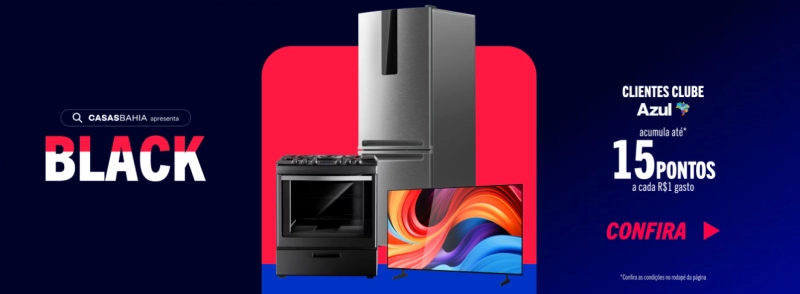 Ganhe Até 15 Pontos por Real na Casas Bahia com Azul!