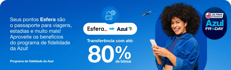Bônus de Até 80% na Transferência de Pontos Esfera!