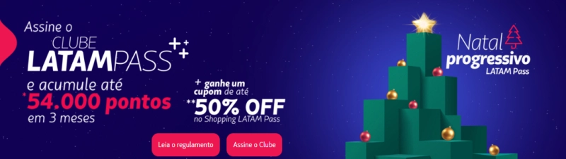 Ganhe até 54.625 pontos no Clube LATAM Pass por R$ 19,60/CPM