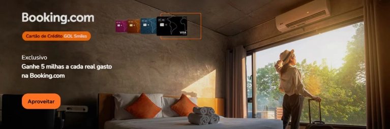 Ganhe 5 Milhas por Real no Booking.com com Cartão Smiles! Ganhe 5 Milhas por Real no Booking.com com Cartão Smiles!