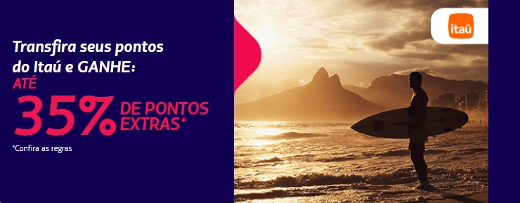 Ganhe até 35% de bônus no LATAM Pass com Itaú e Credicard Ganhe até 35% de bônus no LATAM Pass com Itaú e Credicard