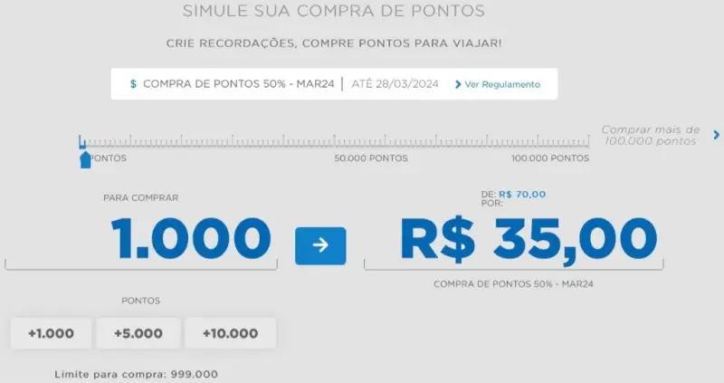 Até 60% de Desconto em Pontos LATAM Pass!