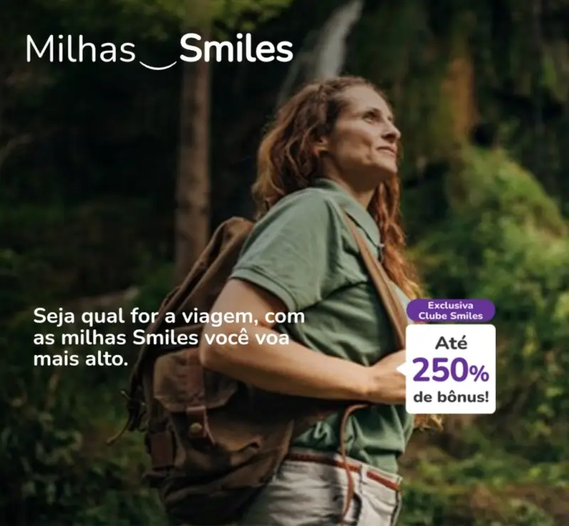 Compre Milhas Smiles e Ganhe Até 250% de Bônus!