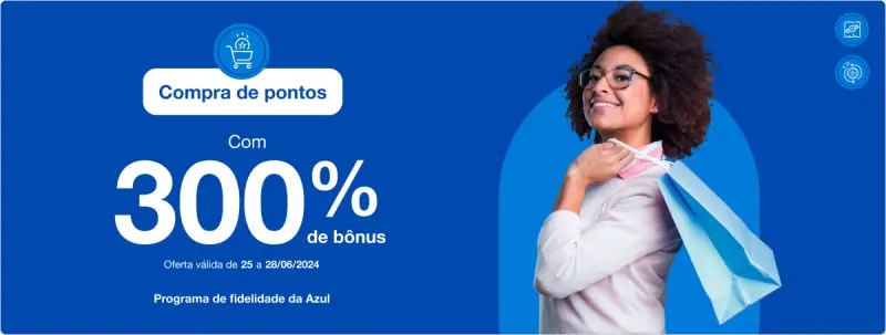 Clube Azul Dá 300% de Bônus em Compra de Pontos!