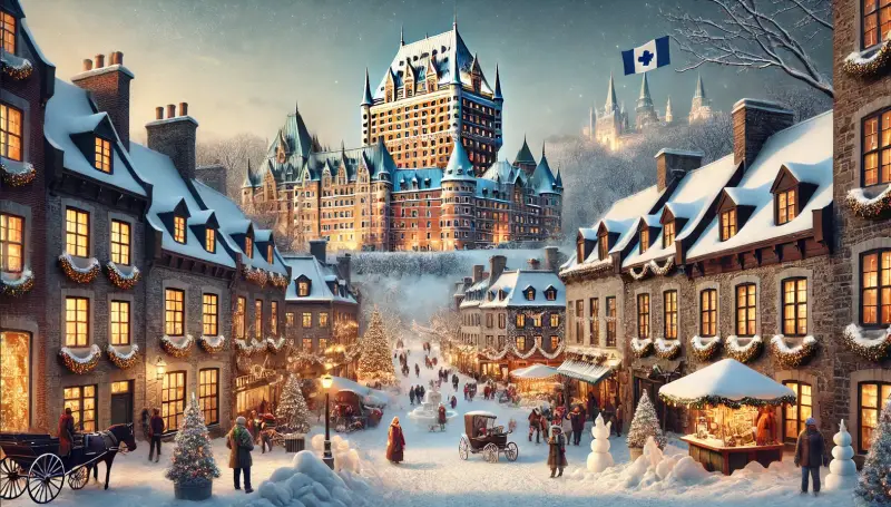 Explore Quebec: Magia de Inverno, Sabores e Aventuras!