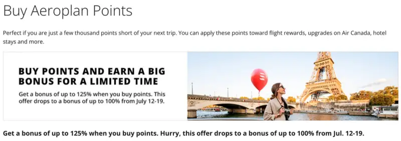 Aeroplan: Até 125% de Bônus na Compra de Milhas! Aproveite!