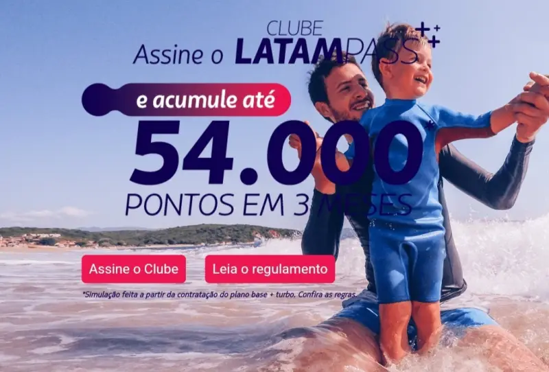 Ganhe até 20.125 Pontos Extras com o Clube LATAM Pass!
