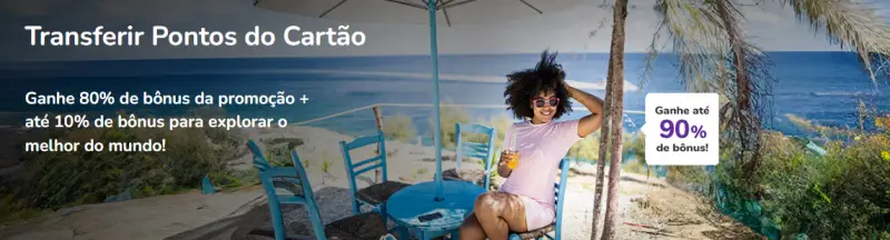 Aproveite até 90% de Bônus na Transferência de Pontos Smiles