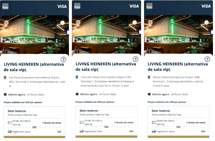 Coma e Beba Grátis nos Bares Heineken com Cartão Visa