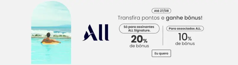 20% Bônus na Transferência de Pontos Esfera para ALL