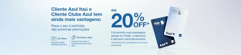 Azul: Ganhe Até 20% de Desconto em Passagens Aéreas Hoje!