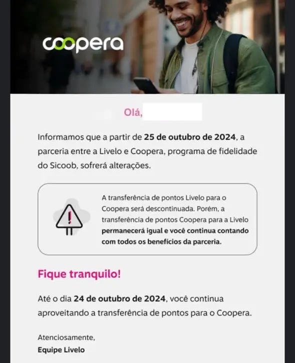 Fim das Transferências Livelo para Coopera: Veja o Que Muda