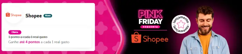 Ganhe até 4 Pontos por Real em Compras na Shopee com Livelo