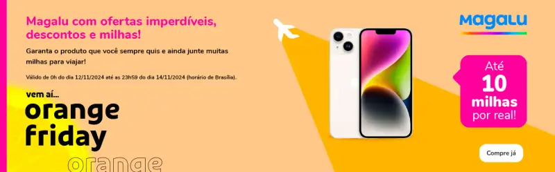 Acumule até 10 Milhas por Real nas Compras Magalu via Smiles