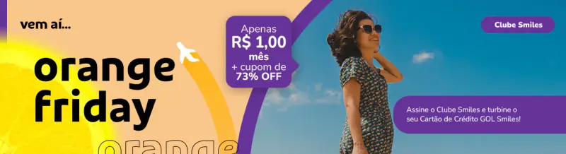 Clube Smiles por R$ 1 + 73% OFF na Compra de Milhas!