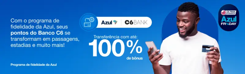 Transfira e Ganhe Até 100% de Bônus no Azul Fidelidade!