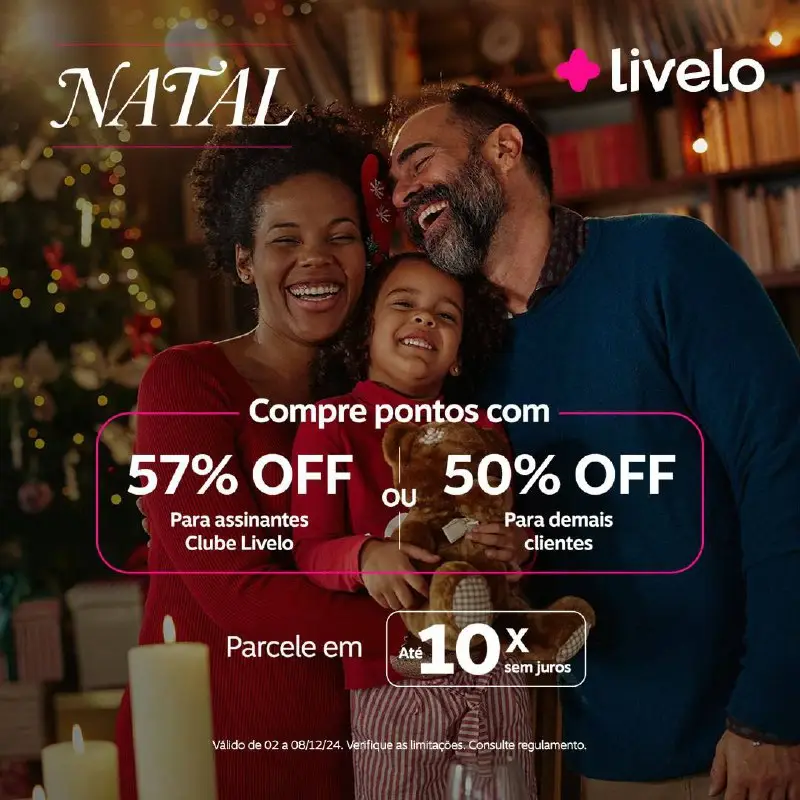 Compre Pontos Livelo com 57% OFF e Parcelamento em 10x!