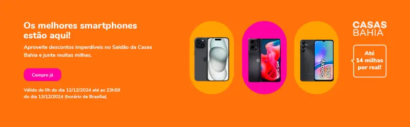 Ganhe até 14 milhões de reais em smartphones no Smiles